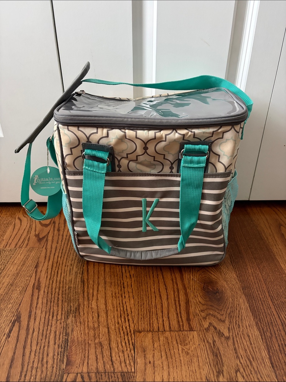 Initials Inc. Park Pack Cooler with Embroidered 'K' New with Tags